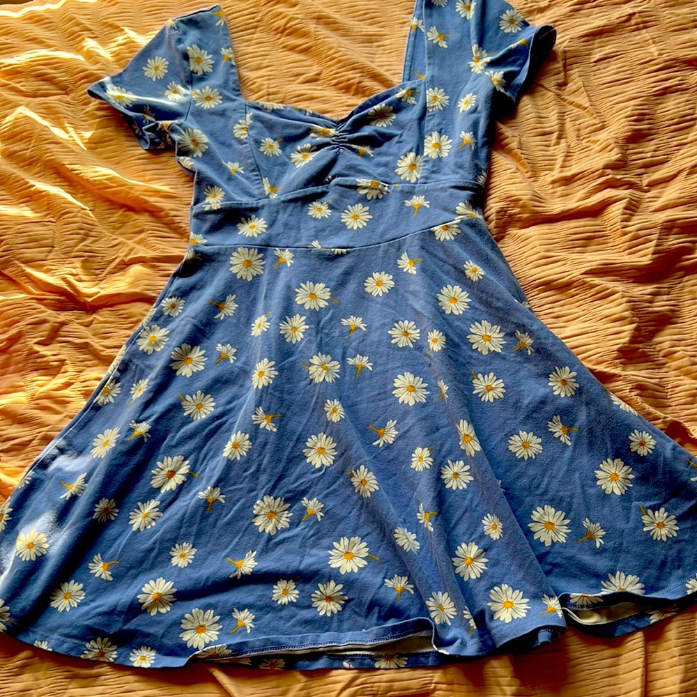 Blue mini sun dress